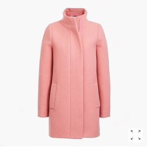 New J Crew City Wool Coat Fresh Rose Pink